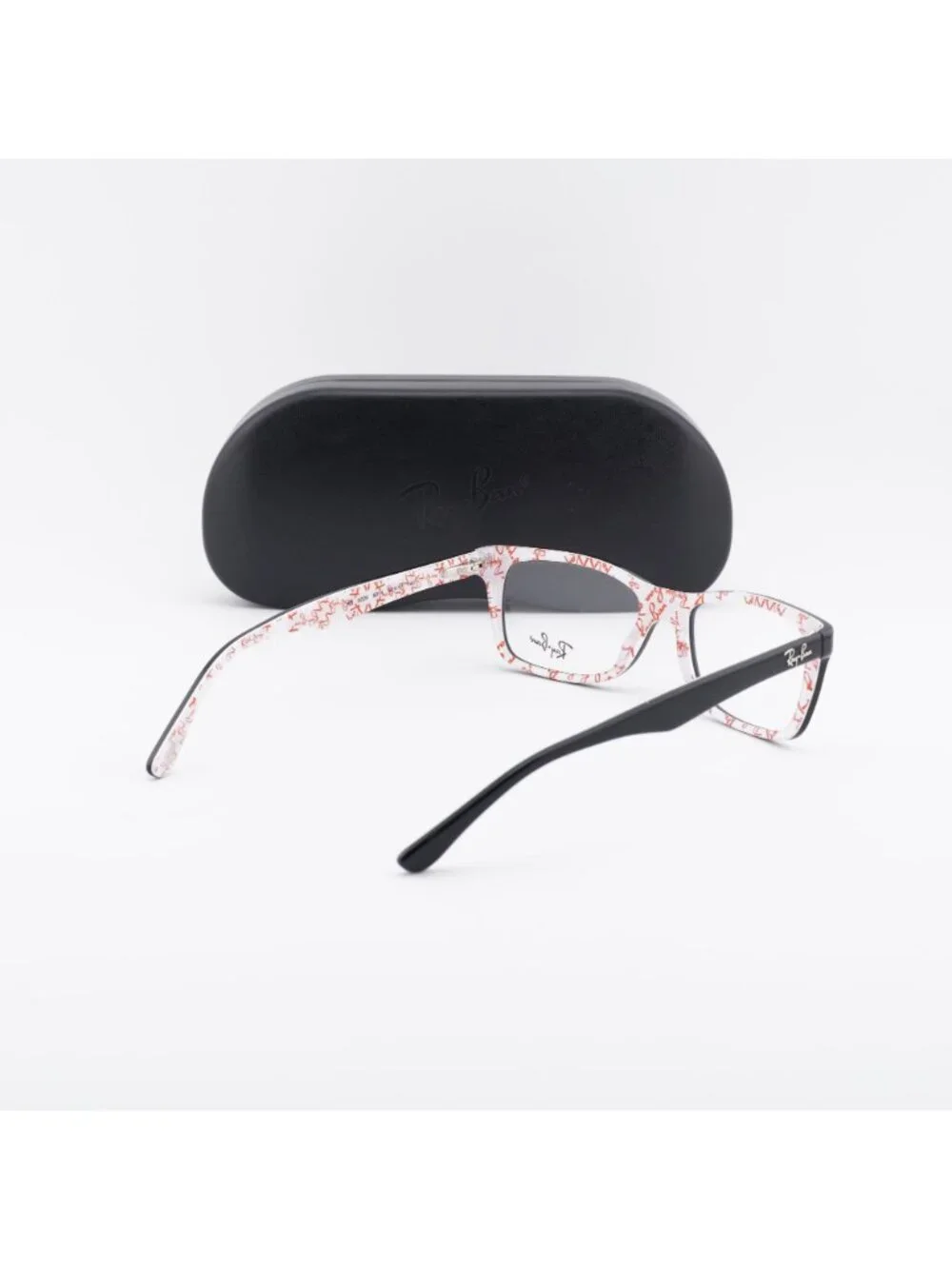 Ray Ban RX5228 5014 Square Eyeglasses 50mm – Black on White